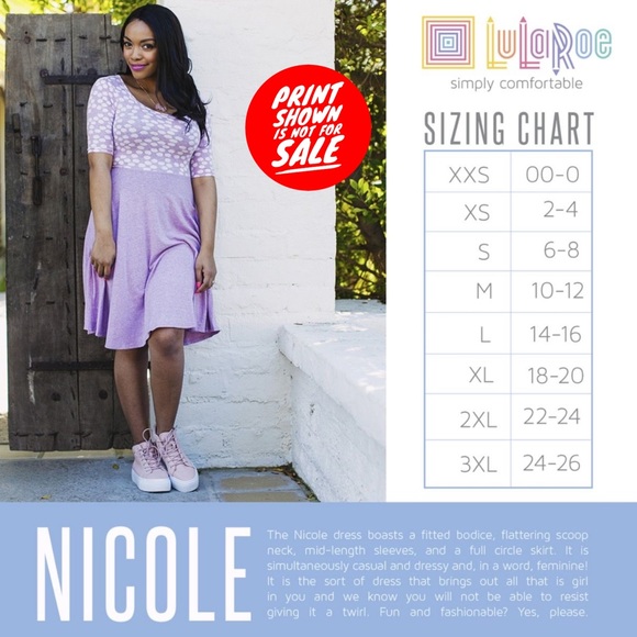 LuLaRoe Nicole Dress - Picture 7 of 7